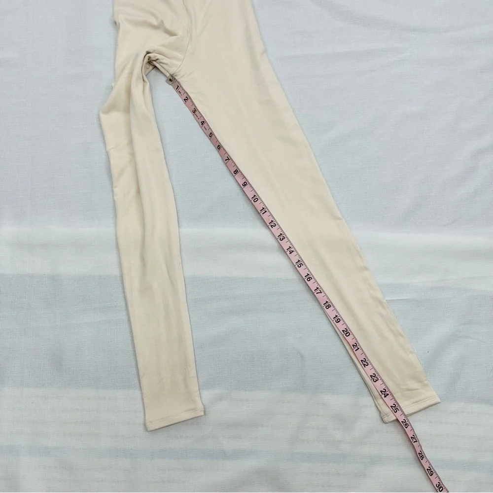 OH Polly size 2 Ivory High Waist Ruched Bootie Leggings NEW - Picture 10 of 14